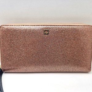KATE SPADE New York Mavis Street Neda Continental Zippered Wallet Rose Gold